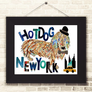 Map dog Love Hot dog