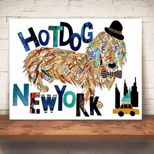 Map dog Love Hot dog