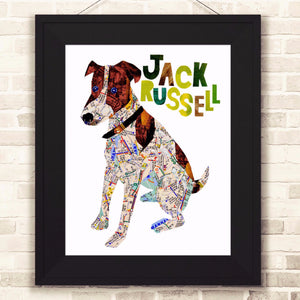 Map dog Jack Russell