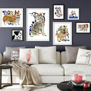 Map dog "Love English Bull dog"