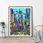 "Blue sky Times square"/Times square NewYork