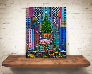 Merry Christmas in NYC" Rockefeller center New York /5TH AVE NYC